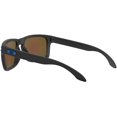 thumbnail image 5 of Oakley Mens Oo9244 Holbrook Low Bridge Fit Rectangular Sunglasses Matte Black/Prizm Sapphire Iridium Polarized 56 Millimeters, 5 of 5