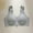 Gray, variant on Ribbed Bras for Older Women Front Closure No Underwire Bra Comfort Senior Wireless Snap Closing Bra for Senior Women