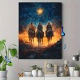 thumbnail image 4 of Qisvanset Framed Canvas Wall Art 12x16 Inch Three Wise Men Watercolor Religious Holiday Art, 4 of 5