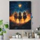 thumbnail image 4 of Qisvanset Framed Canvas Wall Art 12x16 Inch Three Wise Men Watercolor Religious Holiday Art, 4 of 5