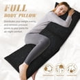 thumbnail image 5 of Bingfone Body Pillow Cover Long Pillow Case With Zipper Decorative Bedding Pillowcase 20"X54" Soft Cushion Pillow Case For Bedroom-Black Glitter, 5 of 8