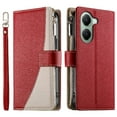 thumbnail image 2 of Funda cartera GANGXUN para Xiaomi Poco X7 Pro , cuero PU con tarjetero, cremallera, correa de mano, soporte y protección 533°, 2 of 6