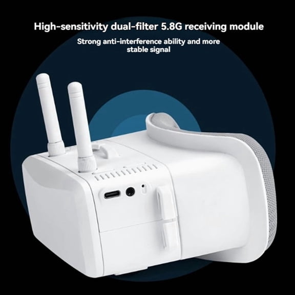 VR100 5.8Ghz FPV Goggles 40CH Dual Antenna 3 Inch Screen Focus Adjustable for Racing Drone Micro-Type