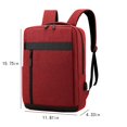 thumbnail image 3 of Bamboohart Business Backpack Waterproof Bag For Travel Flight Fits 15.6 Inch Laptop With USB Charging Port, 3 of 5