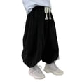thumbnail image 2 of Kureaily Boys Casual Jogger Pants Elastic Waist Drawstring Sweatpants For Kids Comfortable Athletic Tapered Trousers Spring Summer Daily Wear 3-4 Years, 2 of 4