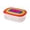 C, variant on Cook with Color Mixing Bowls 7-Piece Plastic Food Storage Set with Lids, Cook with Color Bowls Airtight Seal Containers, Mixing Bowl Set Round Rectangular, A