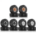 thumbnail image 3 of 4 Ruedas Todoterreno de 116 mm con Bujes Hexagonales de 12 mm para Coches de Carreras RC 1/10 4WD Nitro //// Plateados, 3 of 8