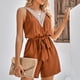thumbnail image 5 of Mamelucos sin mangas con volantes y cuello redondo informales de verano para mujer, 5 of 6