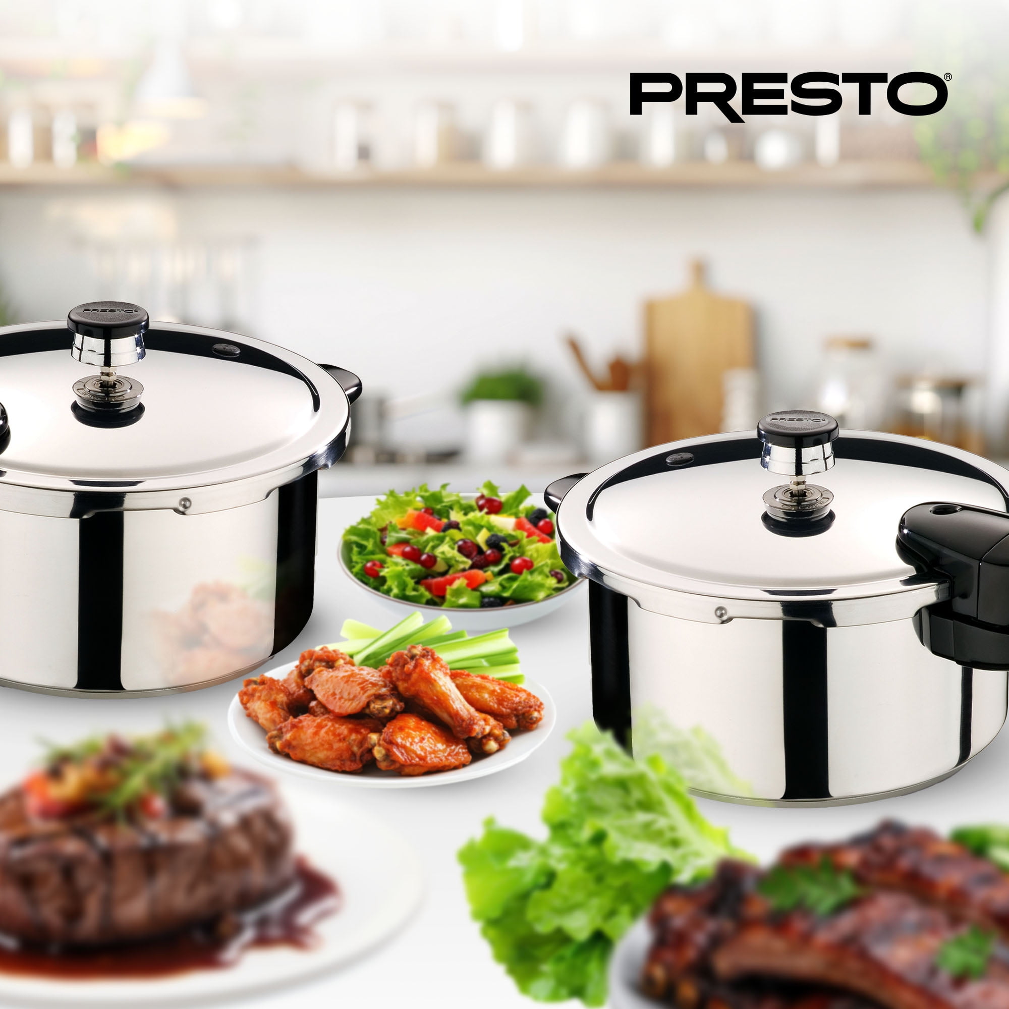 Presto® 4-Qt Stainless Steel Pressure Cooker Kuwait Ubuy