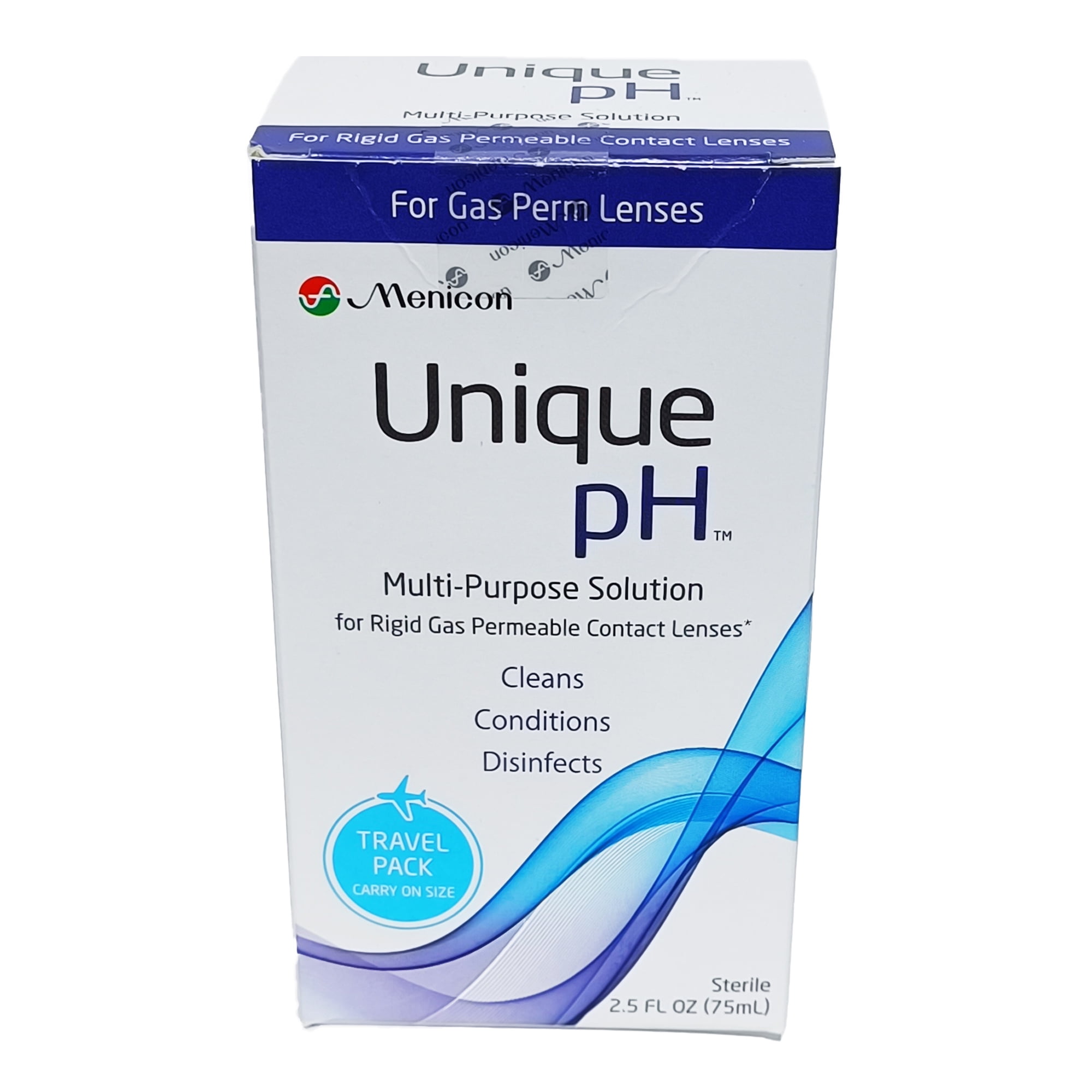 Menicon America Unique pH Multipurpose Solution for Gas Permeable Contact Lenses, 2.5 fl oz