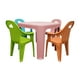 thumbnail image 3 of Mesa Infantil para Niños con 4 Sillas Plástico Reforzado tipo Rattan Color Rosa / Varios colores, 3 of 4