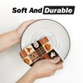 thumbnail image 5 of Sm:)e Patchwork Ghost Pumpkin Bat Cat Halloween Dish Towels Set of 2, 18x26 Inch, Seasonal Holiday Hand Towels for Kitchen and Dining Table, 5 of 6