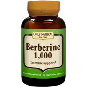 Only Natural Berberine - 1000 Mg - 50 Vegetarian Capsules