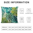 thumbnail image 5 of Natural Mulberry Silk Pillowcase for Hair and Skin, Mulberry Silk Bed Pillow Cover with Hidden Zipper Hypoallergenic Organic Silk Pillowcase (King , Green Monstera Print), 5 of 5