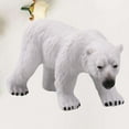 thumbnail image 6 of 1pc Solid Static Polar Bear Model Plastic Animal Miniature Figurine Home Desk Decoration, 6 of 8