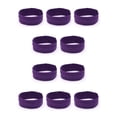 thumbnail image 3 of Qarigey Yoga Running Diadema Estilo simple Lazos para el cabello Colores surtidos Secado rápido Niñas Accesorios para el cabello Regalo creativo 10piezas Morado oscuro Qarigey CBP382882, 3 of 5