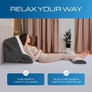 Kolbs 4pcs Orthopedic Bed Wedge Pillow Set | Stylish Chic Plush Velvet Cover | Post Surgery Body Pillow, Wedge Pillows for Sleeping | Acid Reflux and Gerd Wedge Pillow for Sleeping