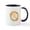 White/Black Inside, variant on CafePress - Happy Easter Mugs - 11 oz Ceramic Mug - Novelty Coffee Tea Cup