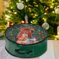 thumbnail image 1 of Home Textile Storage Holiday Christmas Wreath Organizer Bag for 36 Inches Durable Craft Storage Space Reusable Decoration Container, 1 of 3