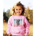 thumbnail image 3 of Bold Sister Colorful Sweatshirt for Youth and Toddler Girls Lightning Bolt Pullover Pink Sweatshirt 3T, 3 of 5