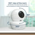 thumbnail image 4 of Babysense Split Screen Video Baby Monitor, 4.3" Display with 2 Ptz Cameras, Long Range, Night Light & Vision, Two-Way Talk, V43, 4 of 8