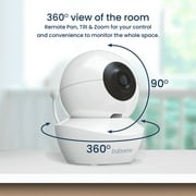 Babysense Split Screen Video Baby Monitor, 4.3 Display with 2 Ptz Cameras, Long Range, Night Light & Vision, Two-Way Talk, V43
