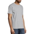 thumbnail image 3 of Hanes Men's & Big Men's Authentic Short Sleeve Pocket Tee, Sizes S-3XL, 3 of 5