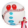 thumbnail image 1 of Baseball field training ball, Baseball field grip trainer, 9inch baseball training equipment, Baseball with finger placement markings coded by, 1 of 5