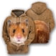 thumbnail image 2 of Sudadera con capucha con estampado 3D de murciélago, erizo y hámster para hombre, sudadera de manga larga, abrigo con capucha de gran tamaño a la moda urbana, 2 of 4