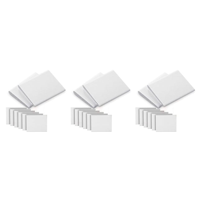 18 piezas de burletes autoadhesivos para esquinas de puertas, burletes tipo cuña para puertas, burletes de espuma para esquinas de puertas (blanco)