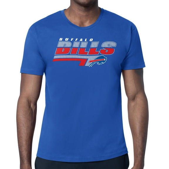 Men's Starter Royal Buffalo Bills Logo Push Graphic T-Shirt