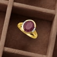 thumbnail image 5 of Ross-Simons 5.00 Carat Ruby Ring With Diamond Accents in 14kt Yellow Gold, Women's, Adult, 5 of 6