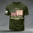 thumbnail image 5 of KPOPLK Men's Tee Shirt 1776 Independence Day 4th of July USA Graphic Flag Print T-Shirt（AGXL）, 5 of 5