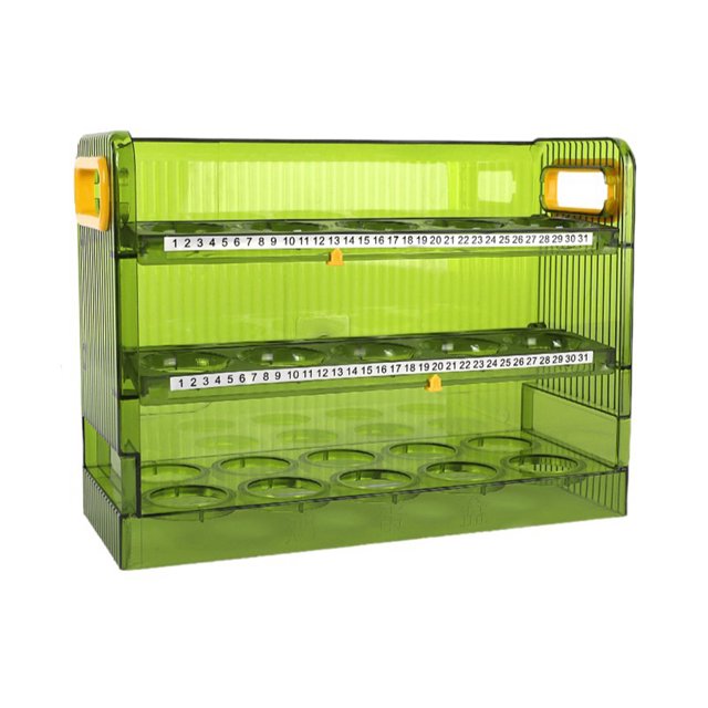 Soporte para huevos Caja de almacenamiento de huevos ajustable Plástico anticolisión para utensilios de cocina JShteea Libre de BPA