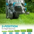 thumbnail image 5 of 13 inch Brushless Lawn Mower,20V Electric Cordless Lawn Mowers for Garden,5 Heights Adjustment with 2x4.0Ah Battery & Charger for Garden/Yard/Farm, 5 of 9