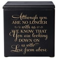 thumbnail image 1 of LifeSong Milestones Engraved Cremation Urn - You Are Looking Down On Us With Love - Holds SMALL Portion of Ashes (Black), 1 of 6
