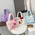 thumbnail image 2 of Bolsa de felpa Kawaii Sanrios Kuromis My Melodies Cinnamorolls, bolsos de Anime, bolsa de mano rellena de Hello KT Kitties, 2 of 4