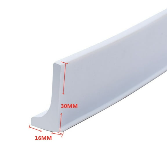 Bathroom Retention Water Barrier Strip Dry &Wet Separation Silicone Seal Strip