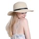 thumbnail image 1 of Txlixc Sombrero de paja de papel femenino, arco de ala ancha Txlixc moda, 1 of 4