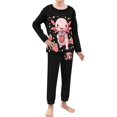 thumbnail image 2 of DISNIMO Strawberry Axolotl Pajamas Boys Size 11-12 Pajamas Set for Boys Pjs Set Kids 2 Piece Pjs Set Long Sleeve Pajama Set Fall Sleepwear Boys Night Wear Kids Boys Lounge Set Soft Pj Set Boys Girls, 2 of 7