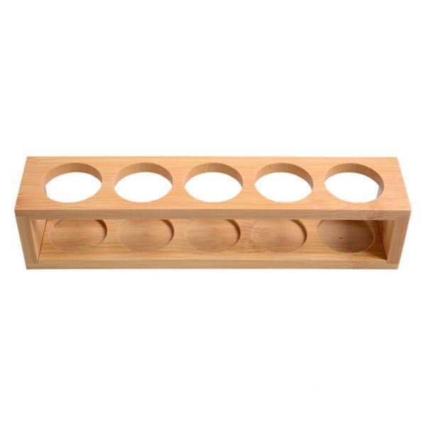 2x Almacenamiento de Aceites Esenciales de Rústica, Soporte para Rack, Soporte, Contenedor, 6 Ranuras, Organizador de Rack /10/15 Ml, Salvador caja de almacenamiento de aceites