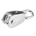 thumbnail image 4 of Wire Rope Crane Pulley Block For Garage, Heavy Duty Stainless Steel Single Pulley Block Anti-Rust Wear Resistance Swivel Hook Flexible Sliding For Machine Loading, Curtains,, 4 of 7