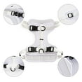 thumbnail image 5 of THE LICKER STORE Arlo Large Adjustable Soft Padded No Pull Pet Harness with 3 Buckles and 3 Leash Clips, White, HNS1003F, 5 of 8