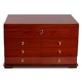 thumbnail image 2 of Landmark Desktop Cigar Humidor - High Gloss Cherry Lacquer Finish -Capacity: 300, 2 of 11