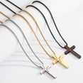 thumbnail image 6 of APSVO Silver Cross Necklace for Men Baseball Pendant Chain Stuff Accessories Items Catholic Religious Christian Birthday Fathers Day Jewelry Gifts Dad Husband Son Boyfriend Teen, 6 of 6