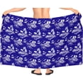 thumbnail image 6 of HAPPY BAY Men's Swim Trunk Swimsuits Sarong Pareo Beach Wrap One Size Palm,Blue-B711 Summer Vacation Aloha, 6 of 6