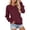 Red, variant on Hpapadks V Neck Sweatshirt Women Soft Long Sleeve Casual Sweater Daily Wear Loose Fit Tops wirh Pockets Brick Red L