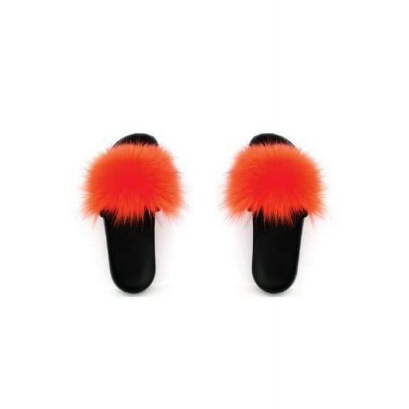 Faux Fur Slides