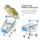 thumbnail image 2 of Mini carrito de compras de metal para supermercado, juguete para mascotas (azul cielo), 2 of 8