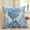 Blue BU, variant on Latrodar Palm Leaf Pillow Cover Bedside Upgraded Cushion Beach Style Blue 10x10 Inch Home Tools